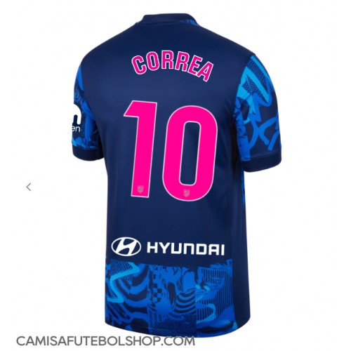 Camisa de time de futebol Atletico Madrid Angel Correa #10 Replicas 3º Equipamento 2024-25 Manga Curta